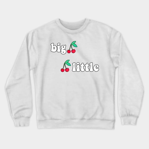 Big Little Cherry Sticker Crewneck Sweatshirt by lolosenese